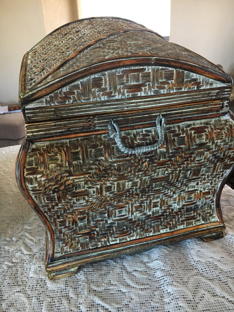 Woven Storage Trunks Etsy