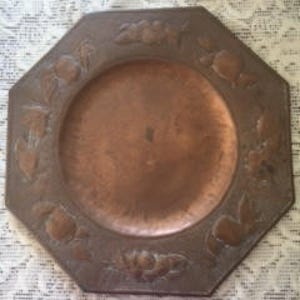 Copper Hammered Plate image 1