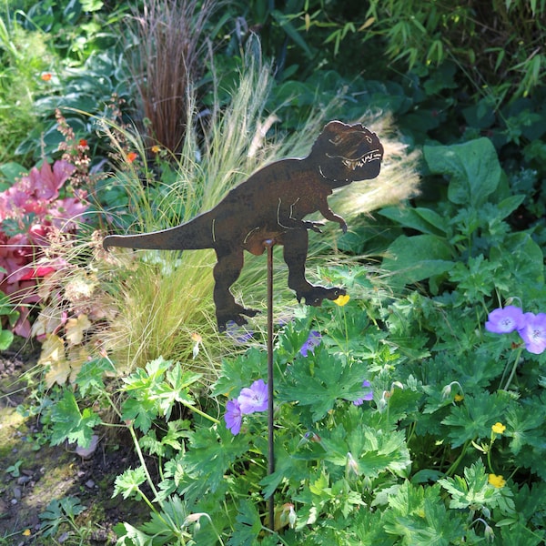 Dinosaur Garden Art Etsy UK