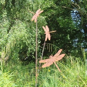 Dragonfly Garden Indoor Outdoor Metal And Glass Wall Art Sculpture