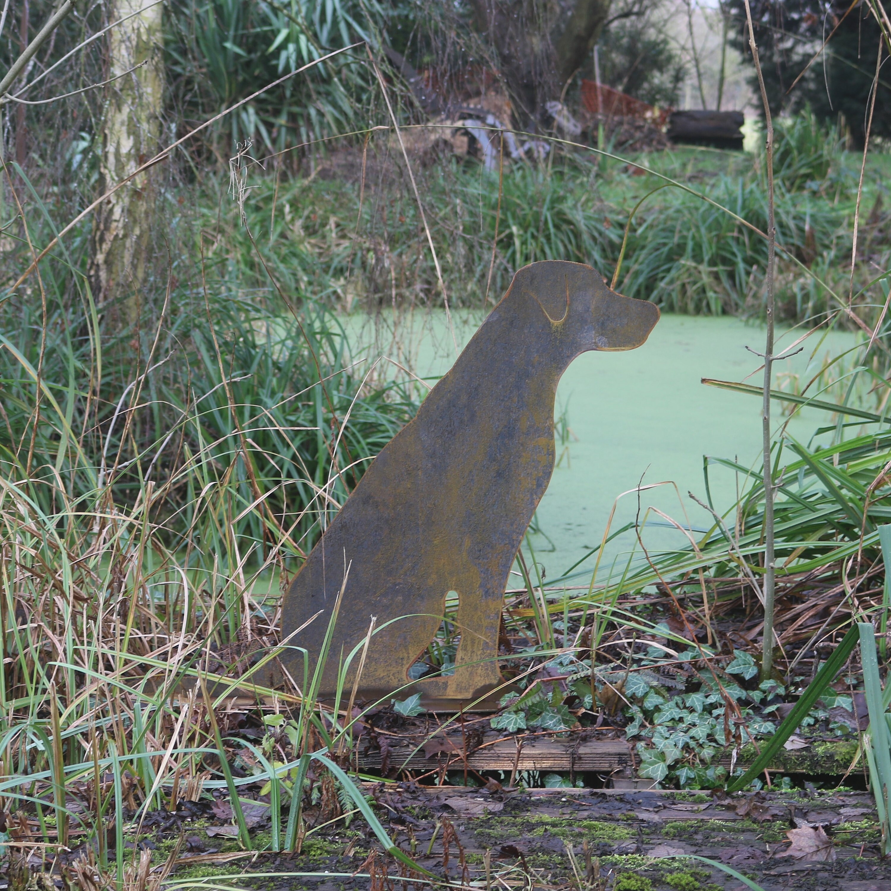 Rusty Metal Life-size Labrador Dog Gift Labrador Outdoor and - Etsy UK