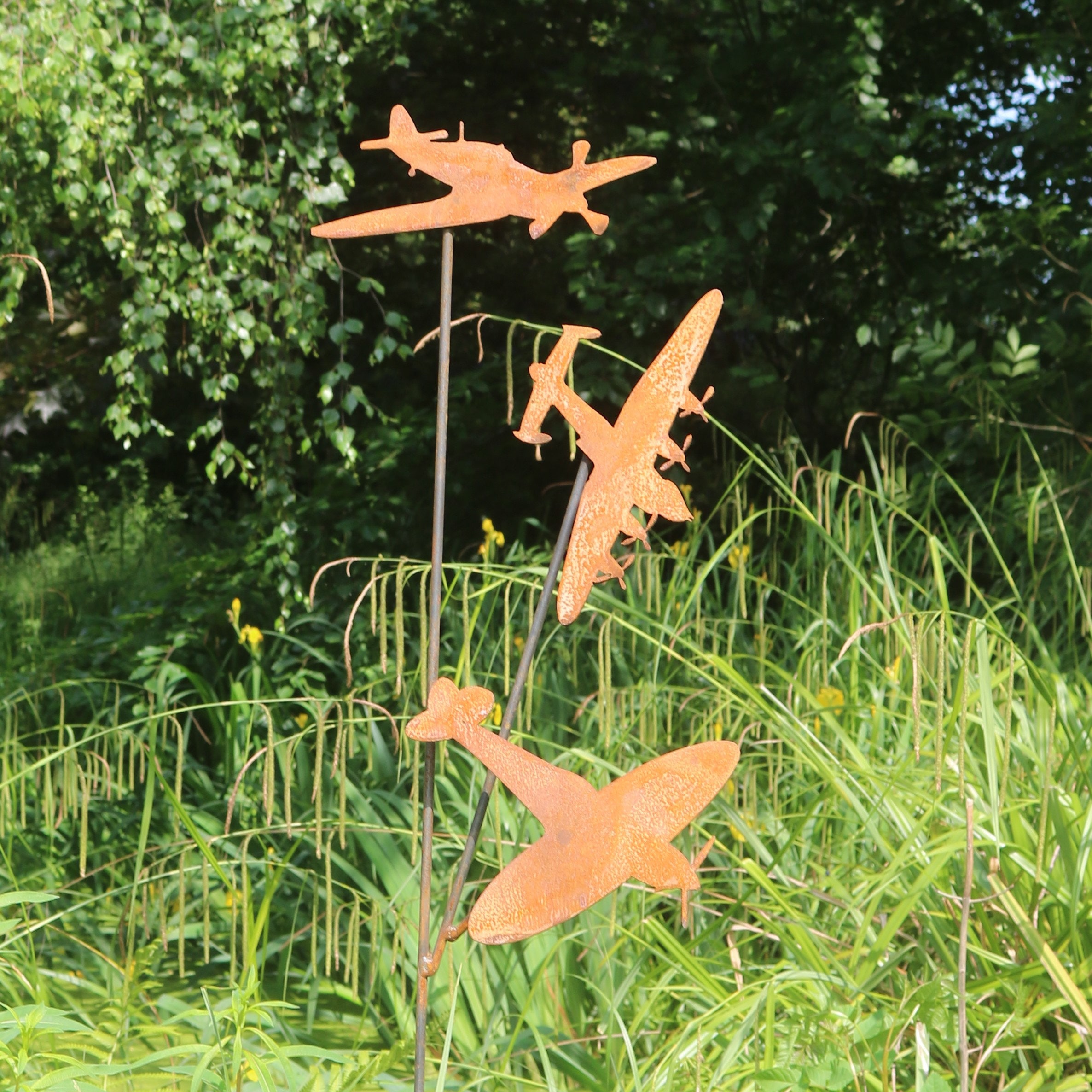 Rusty Metal Aircraft Outdoor Garden Aviation Gift for Plane Etsy UK