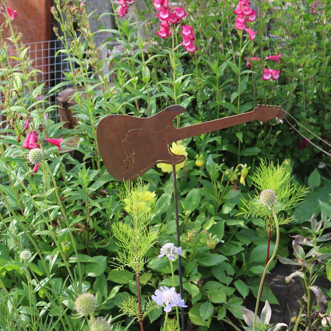 Rusty Metal Guitar Outdoor and Garden Gift Electric Guitar Etsy UK