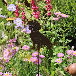 Rusty metal working cocker spaniel dog outdoor and garden gift, cocker spaniel garden art afbeelding 1