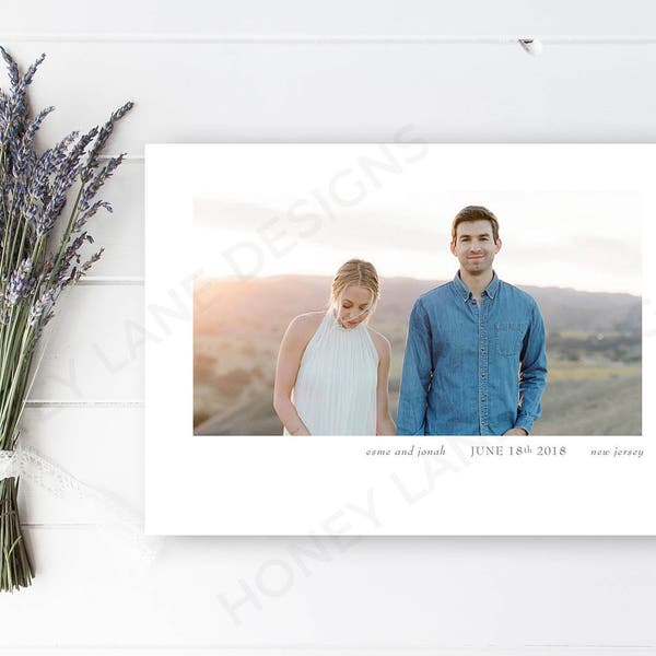 WE DESIGN & EDIT | Save the Date Printable Card | Personalised Save-the-Date - Esme Collection