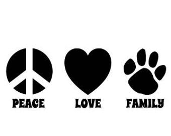 Free Free 196 Peace Love Family Svg SVG PNG EPS DXF File