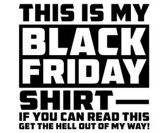 Black Friday Shirt SVG