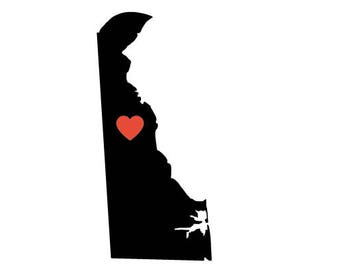 Delaware Heart SVG