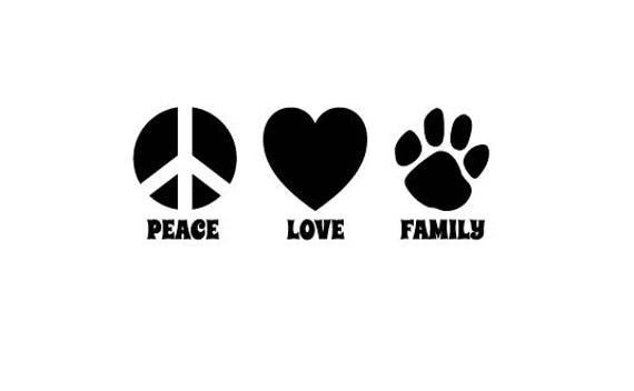 Download Peace Love Family Svg Etsy
