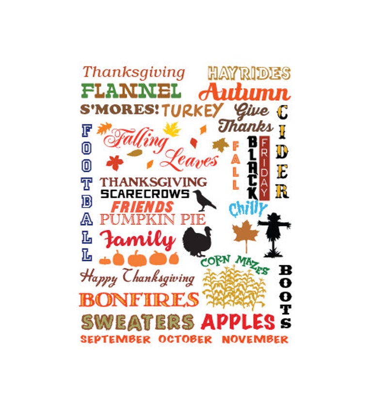 Fall Subway Sheet Art SVG - Etsy