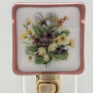 Flower Bouquet Night light wall plug in,  love, anniversary birthday, house warming, beautiful gift, nursery, holiday
