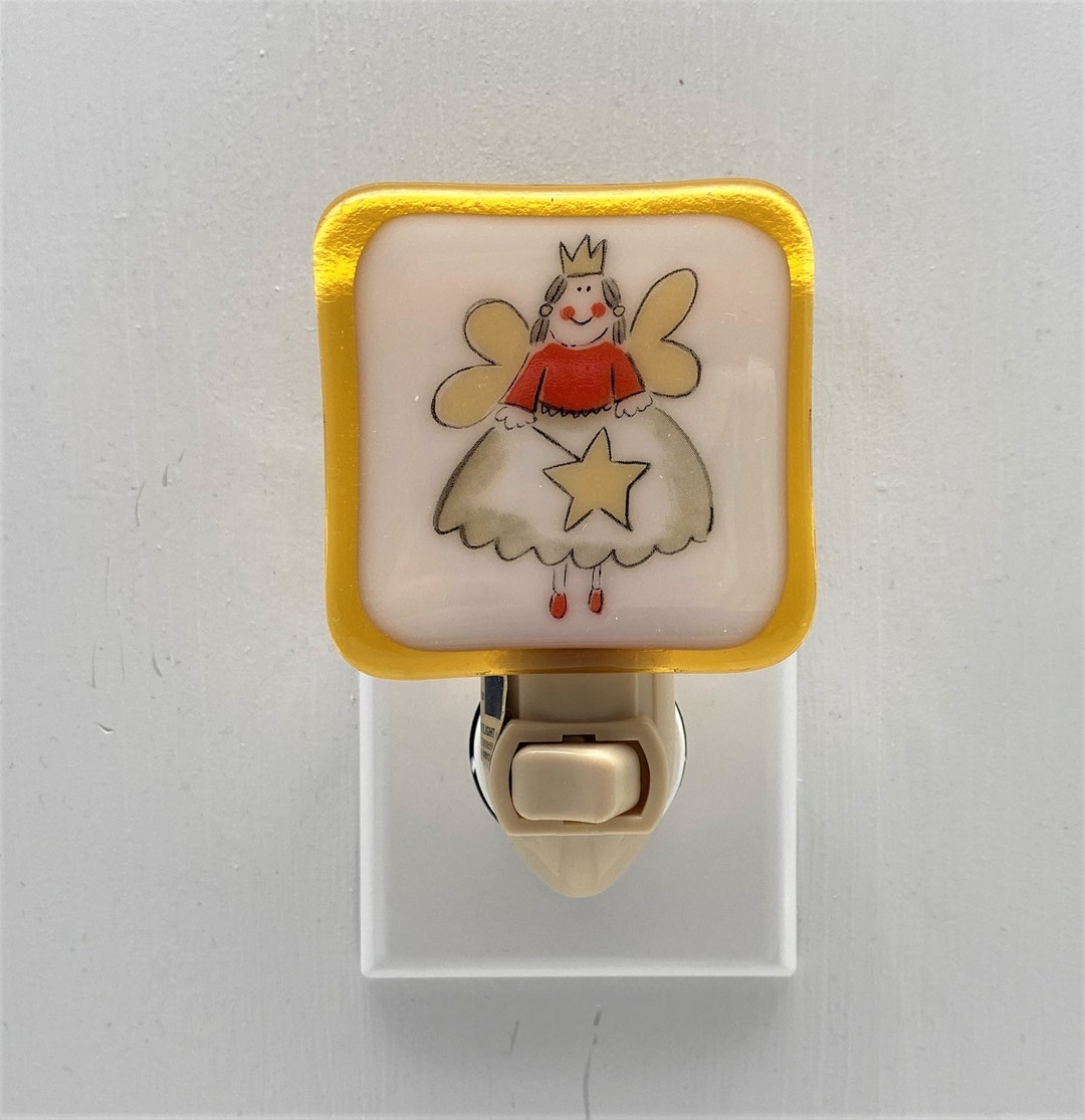 Angel Night Light Wall Plug In Happy Christmas Angel Holiday Etsy