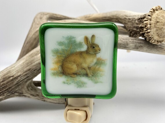 Rabbit night light plug cheap in