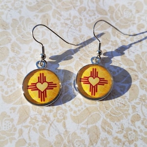 Zia heart earrings variation 3