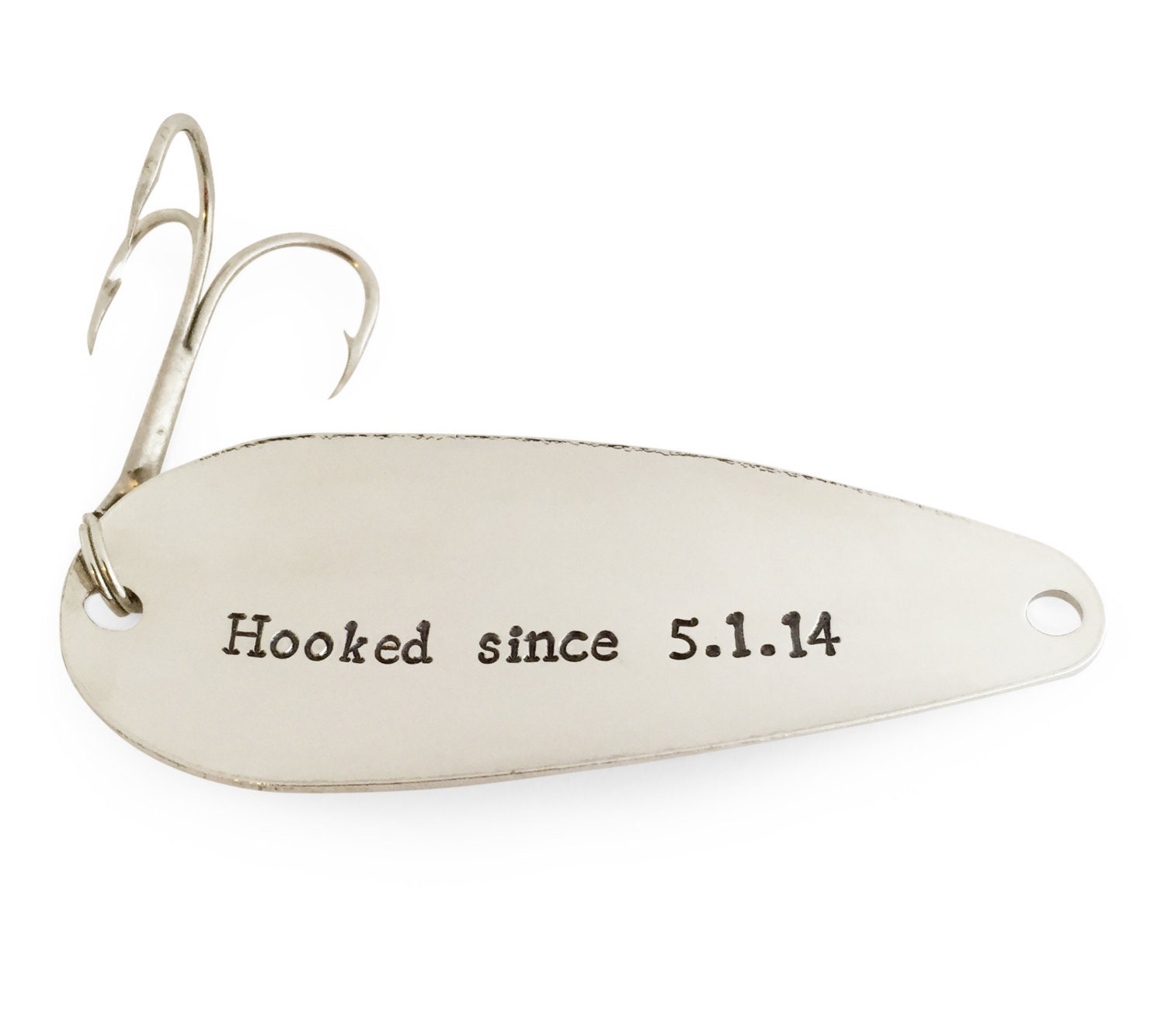 Personalized Fishing Lure Keychain for New Dad Gift for Daddy