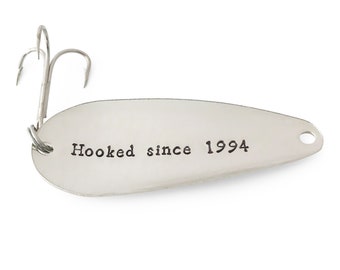 30th anniversary, wedding anniversary, gift for parents, 30 years anniversary gift, hooked since 1994 fishing lure