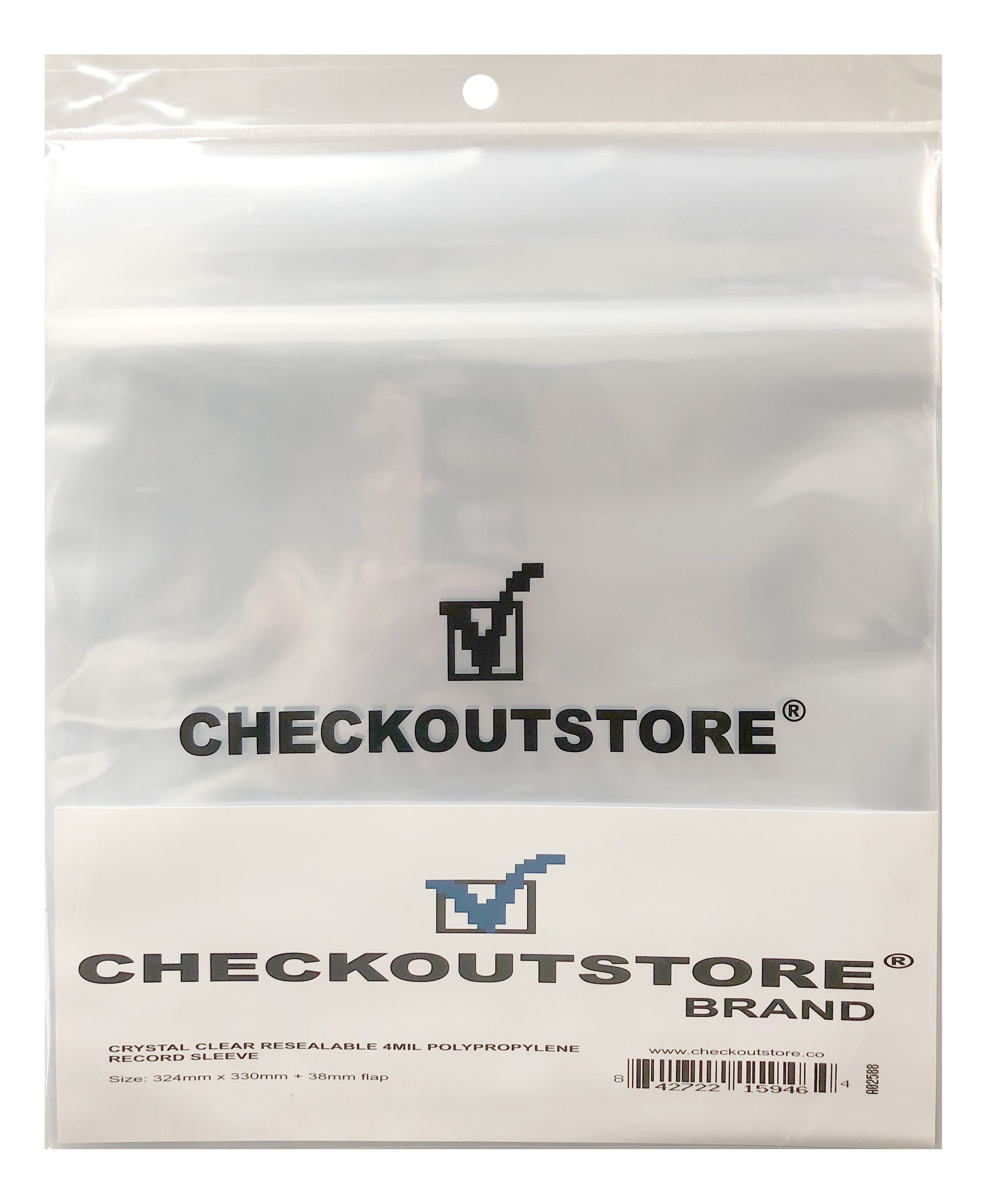 Checkoutstore Crystal Clear Plastic OPP With Sealable Flap for 