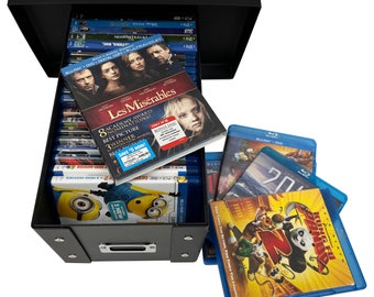 CheckOutStore Black Blu-ray Cases Storage Box (Holds 25 Cases)