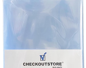CheckOutStore Crystal Clear Plastic OPP for 12" LP Vinyl 33 RPM Records 5 Mil (Outer Sleeves)