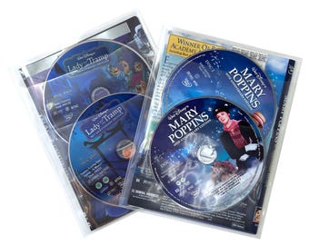 CheckOutStore Clear 2 Disc CPP Sleeves & DVD Booklet