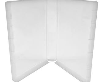 Clear Storage Cases 40mm for Wood Mounted Rubber Stamps (No Hub)
