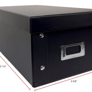 CheckOutStore Black CD Jewel Cases Storage Box (Holds 29 Cases)