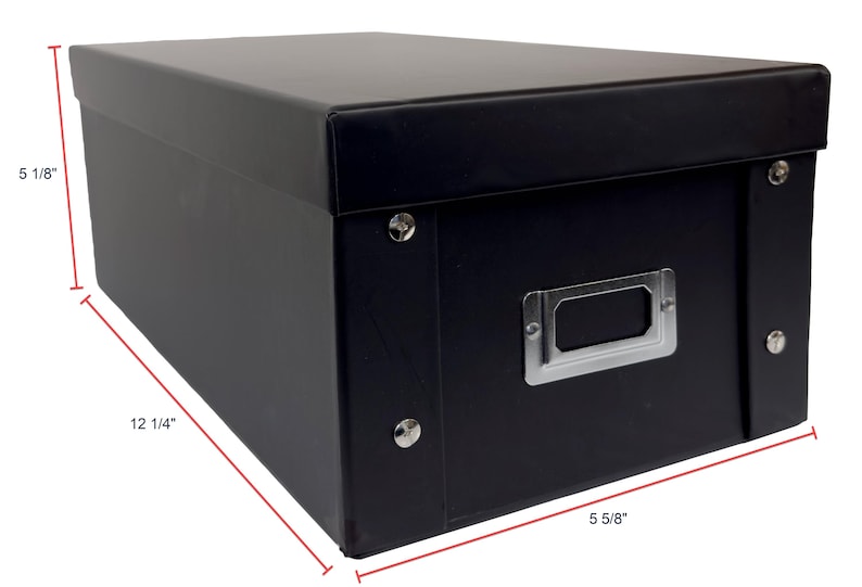 CheckOutStore Black CD Jewel Cases Storage Box (Holds 29 Cases)