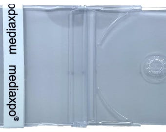 Slim Import CD-5 Maxi Super Clear CD Jewel Cases J Card European 7.2mm
