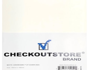 CheckOutStore Cardboard Jackets Cover for 7" Vinyl 45 RPM Records