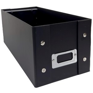 CheckOutStore Black CD Jewel Cases Storage Box (Holds 29 Cases)