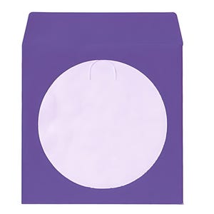 May include: Purple CD mailer envelope with a white circle window for viewing the CD.