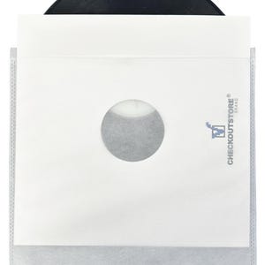 CheckOutStore White Non Woven Record Outer Sleeves for 12&quot; LP Vinyl 33 RPM Records