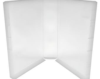 Clear Storage Cases 50mm for Large Wood Mounted Rubber Stamps (No Hub)