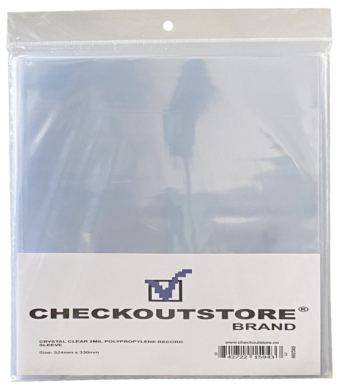 Checkoutstore Crystal Clear Plastic OPP for 12 LP Vinyl 33 RPM