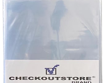 CheckOutStore Crystal Clear Plastic OPP for 12" LP Vinyl 33 RPM Records (Outer Sleeves)