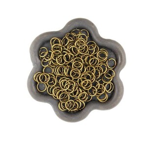 x200 Anneau de jonction ouvert bronze 6mm  (32E)