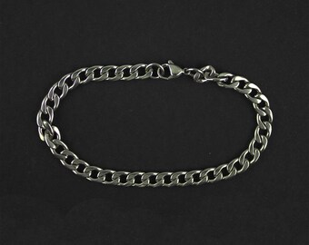 Bracelet  gourmette  acier inoxydable 20.5cm  (25A)