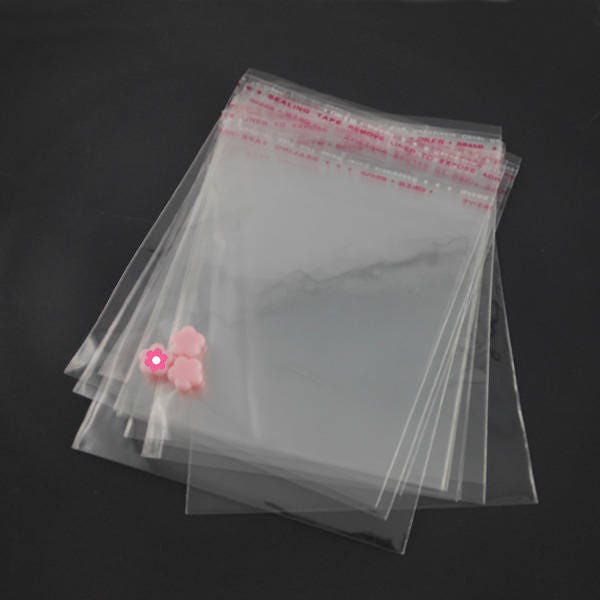x200 Self-adhesive self-adhesive crystal plastic bags 12x9cm (16A)