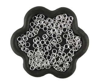 400 Ringetjes 3mm open licht zilver (54E)