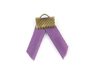 x2m medium purple satin ribbon 5mm (50A)