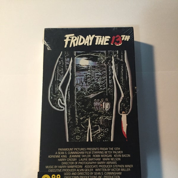 Friday The 13th - VHS Tape - Jason Voorhees - Brand New & Sealed - Cult Classic