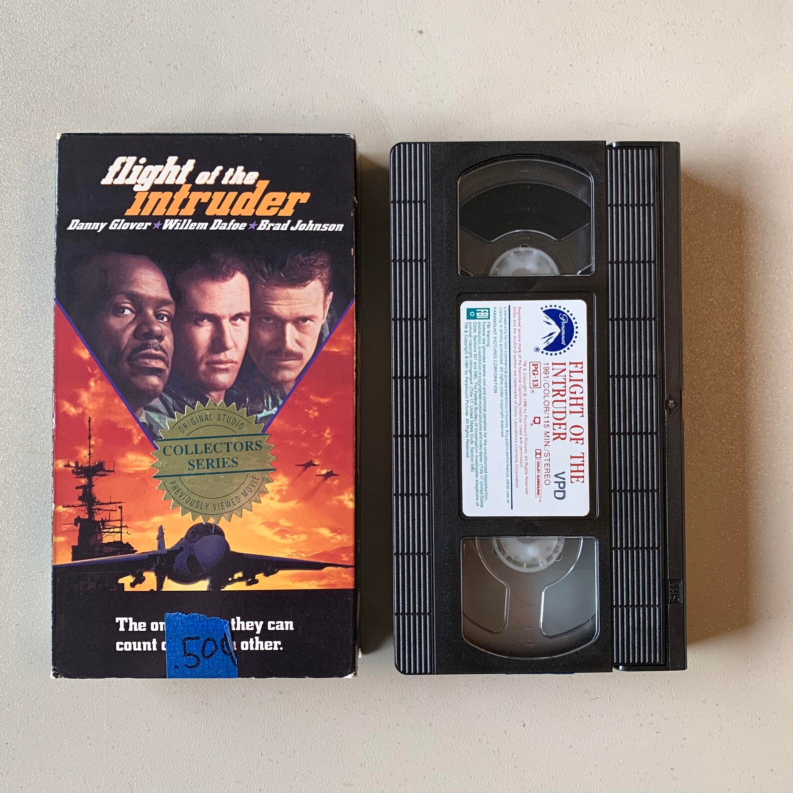 Flight of the Intruder VHS Tape Danny Glover Willem Dafoe Etsy