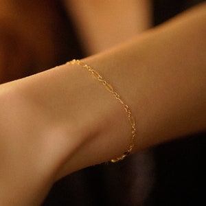 Gold Filled Lace Sequin Bracelet, Dainty Gold Choker Bracelet, Sequin Chain Bracelet, Chain Lace Bracelet, Tattoo Bracelet, Minimal Bracelet