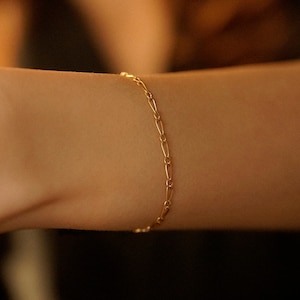 Gold Filled Figaro Bracelet, Gold Chain Bracelet, Figaro Bracelet, Minimal Bracelet, Layering Bracelet, Gift for her, Birthday Gift