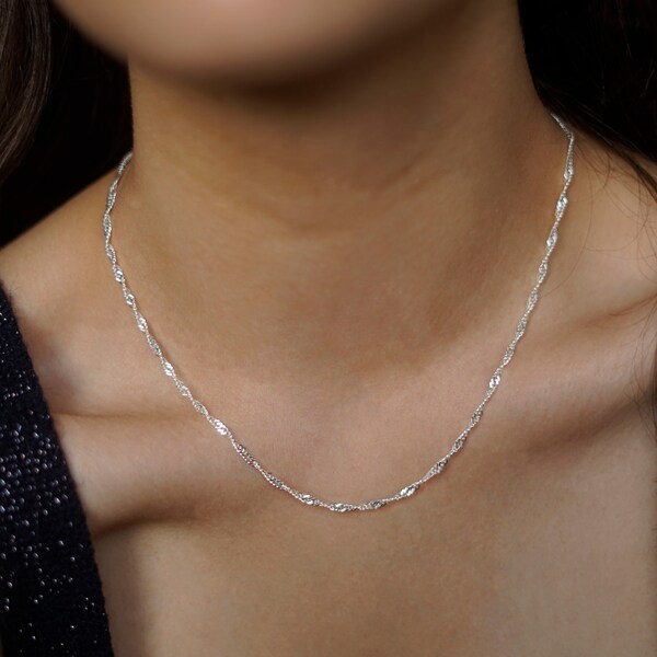 Twisted Curb Chain Etsy