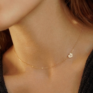Gold Filled Personalised Star Sign Necklace, Zodiac Necklace, Heart, Dainty Necklace, Personalised Necklace, Gift for her, Birthday Gift