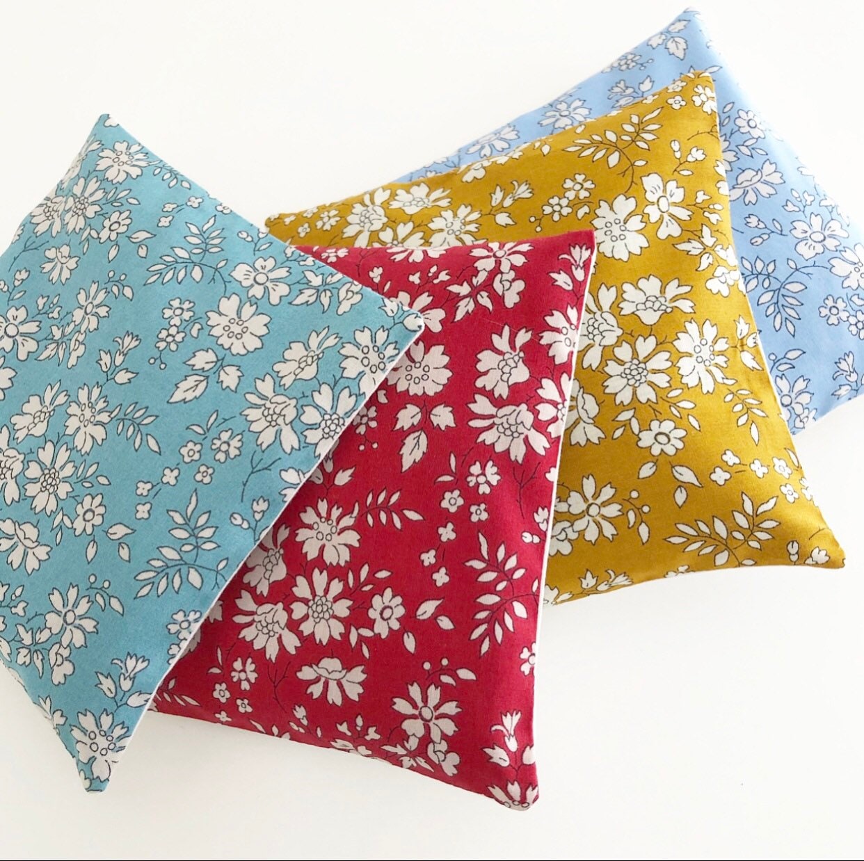 Set of 4 Liberty Print Pillows Lavender Filled. Etsy UK