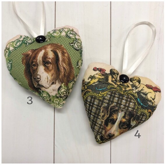 SOPHIE ALLPORT HANDMADE FABRIC COCKER SPANIEL DOG HANGING HEART DECORATION
