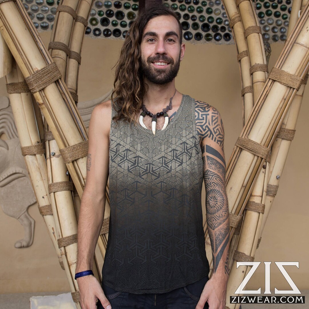 ZIZ Geomorph Organic Bamboo Baseball Shirt / Indigo Sky