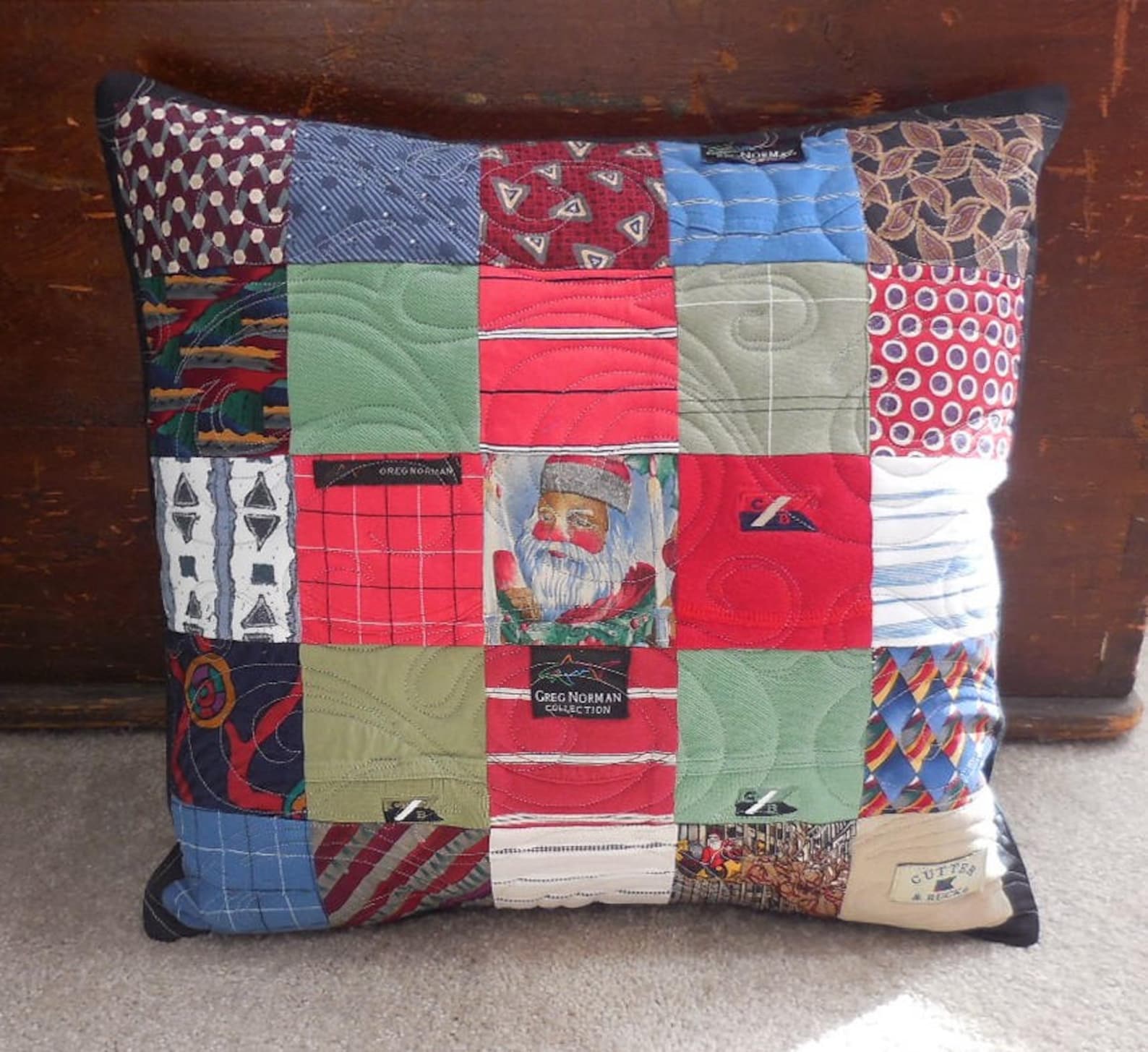 Keepsake Patchwork Pillow / Dad Shirt Pillow / Memorial Shirt Etsy